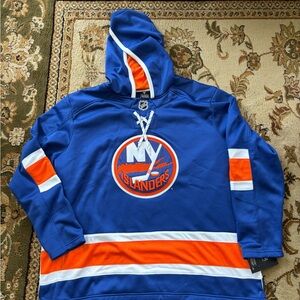 Fanatics Blue and Orange Islanders Men's Hoodie